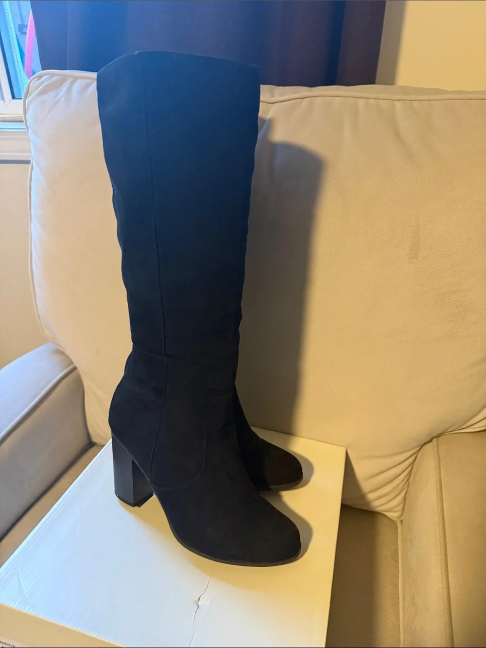 Style & Co. Black Over-the-Knee Suede Boots